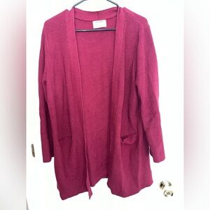 Old Navy Women's Red Open Cardigan